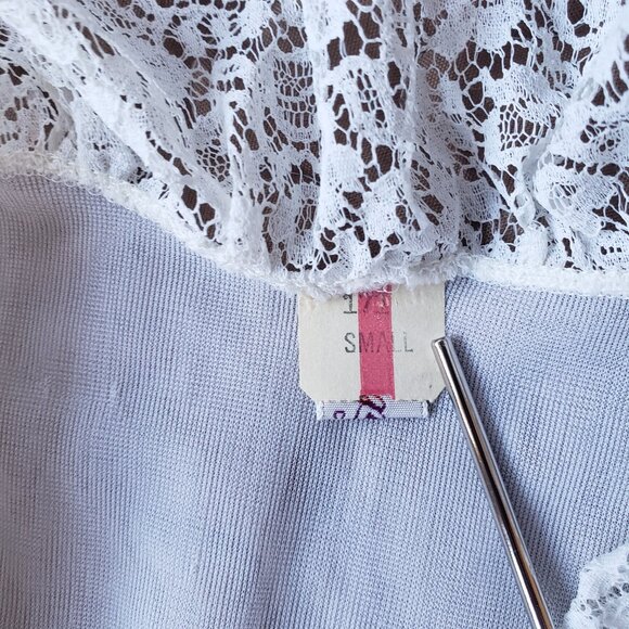 Vintage 60's Capri Of California Sheer Lace White Peignoir Negligee Robe - Picture 8 of 12